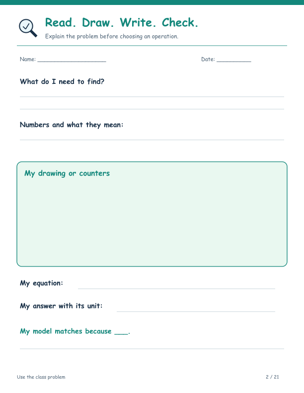 Preview of Classroom Thinking Mats